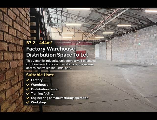 Industrial property to rent in HERIOTDALE